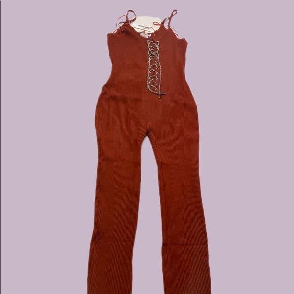 Super Stretch Jumpsuit with Bling Drawstrings - Picture 3 of 6